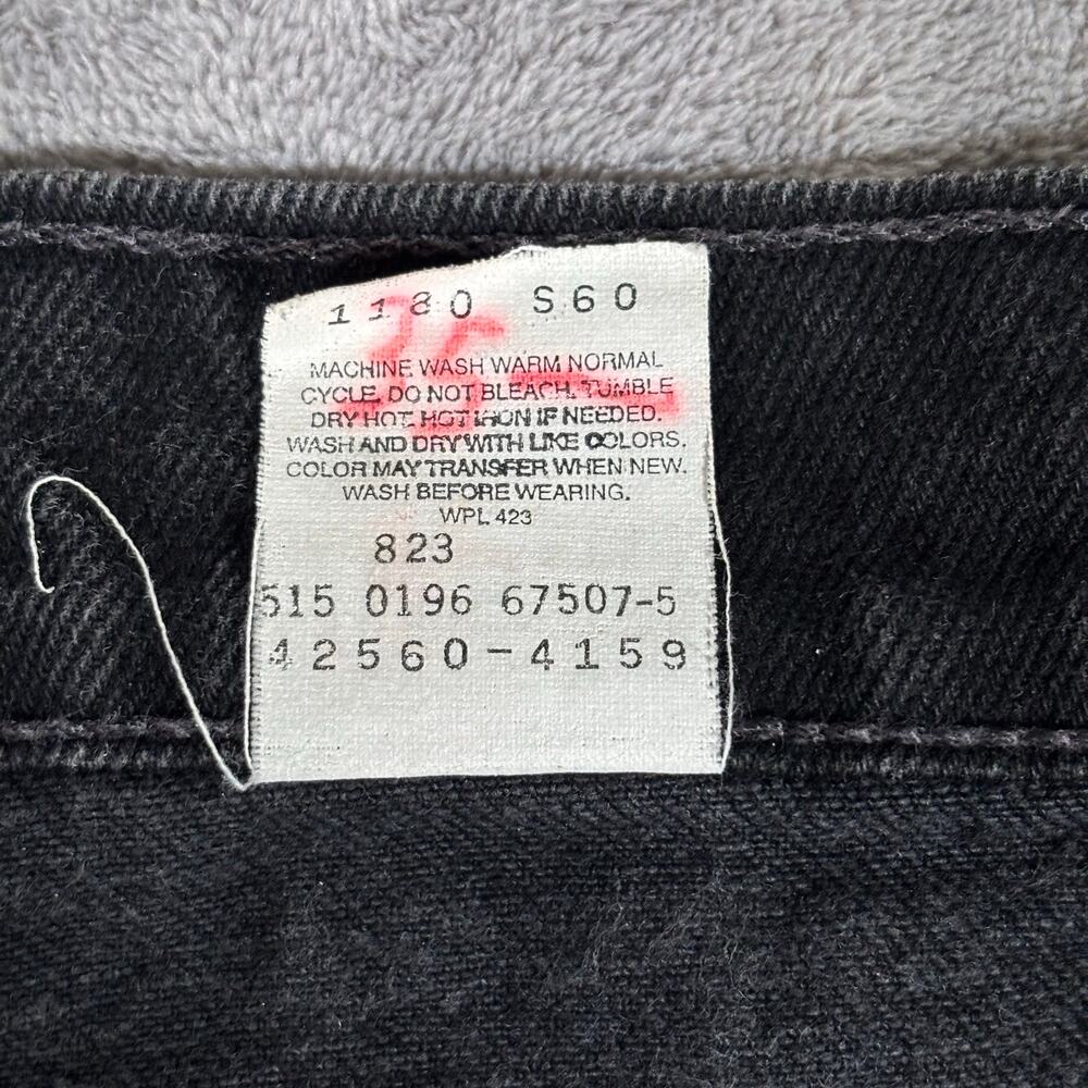 Vintage Levi’s 560 Orange Tab Black Jeans USA Loose Fit Tapered W33 L30 Fits W31 - Picture 9 of 10